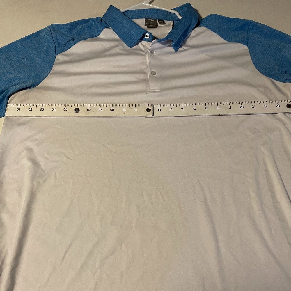Ping Sensorcool Golf Polo - Size XXL, Blue Heather/White